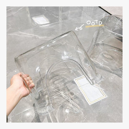 Small Clear Acrylic Stool – product view 5