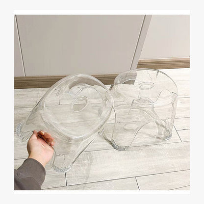 Small Clear Acrylic Stool – product view 7