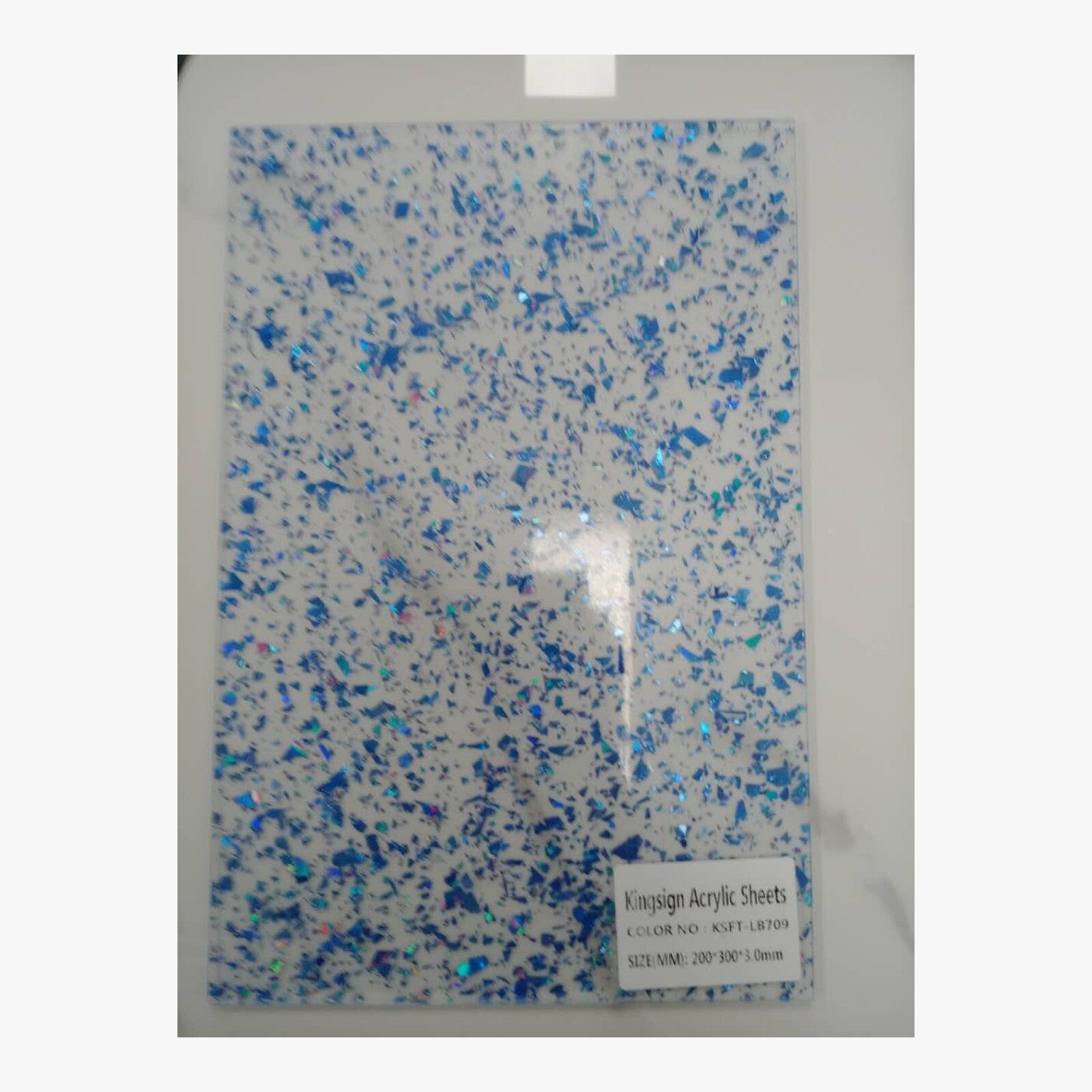 Aqua Confetti Terrazzo Acrylic Sheet – KSST-LB702 – product view 5