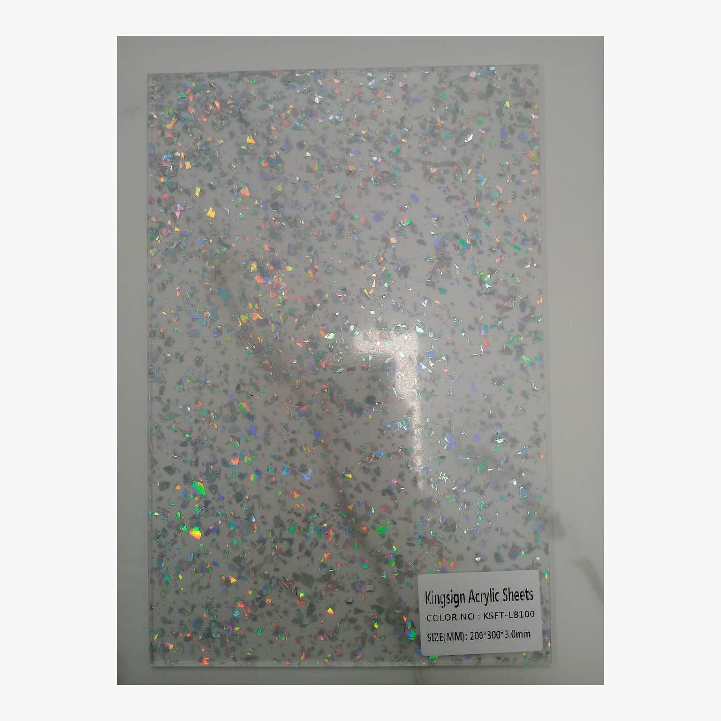 Aqua Confetti Terrazzo Acrylic Sheet – KSST-LB702 – product view 6