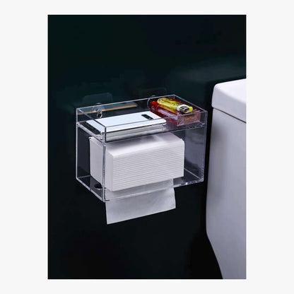 Clear Acrylic Bathroom Tissue Box – product view 5