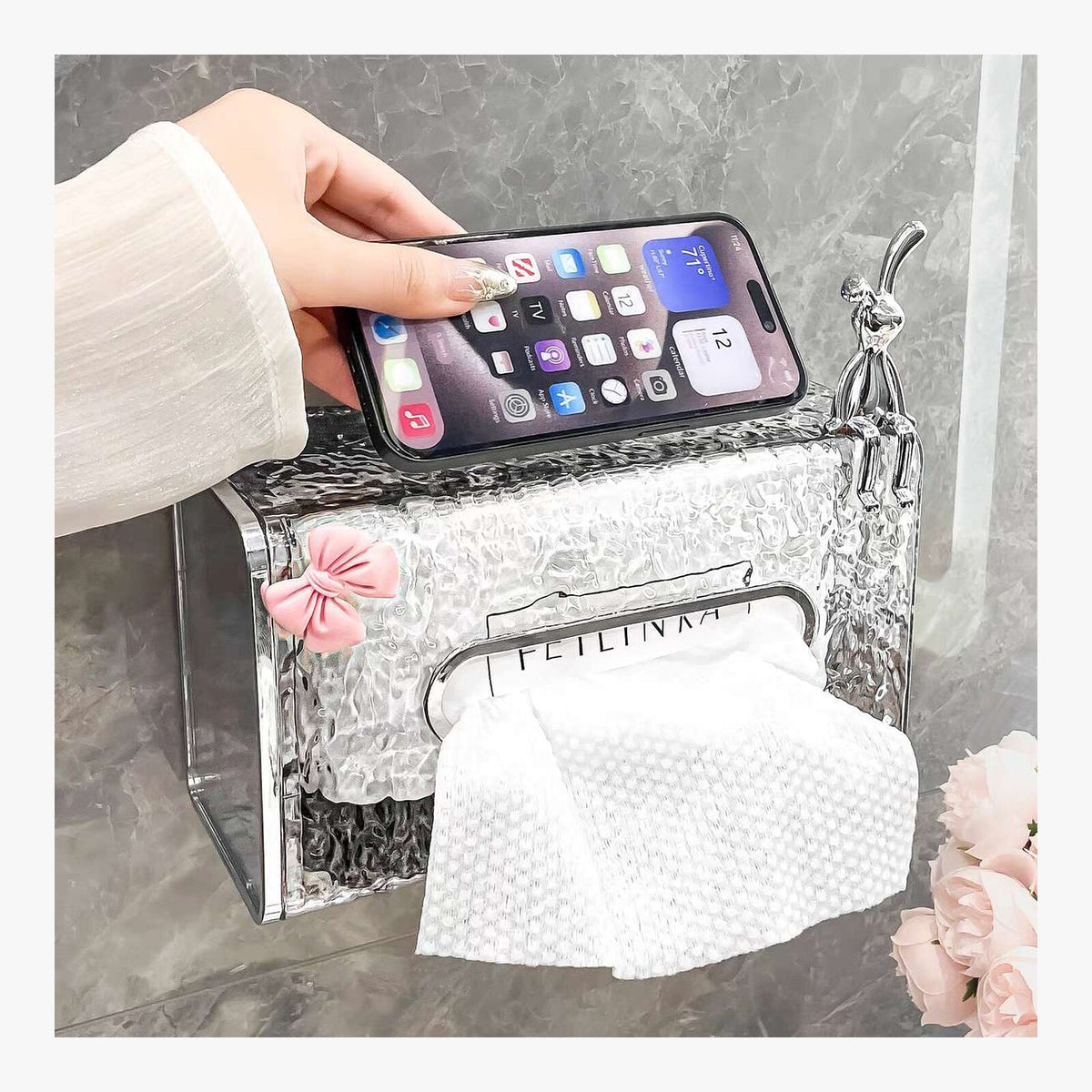 Acrylic Tissue Box – product view 4
