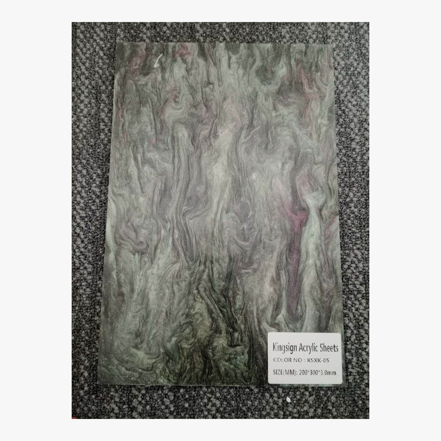 Coral Pink Pearl Marble Acrylic Sheet – KSMH-01 – product view 7