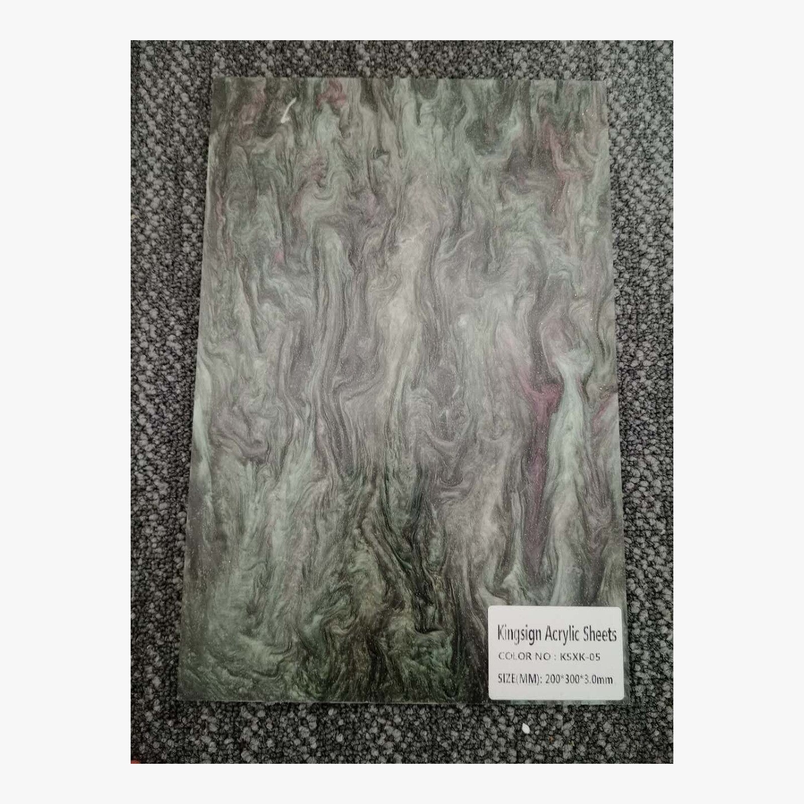 Coral Pink Pearl Marble Acrylic Sheet – KSMH-01 – product view 7