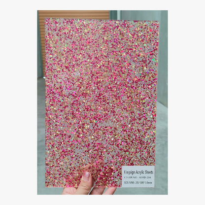 Mint, Pink & Black Terrazzo Acrylic Sheet – KSYD 224 – product view 6