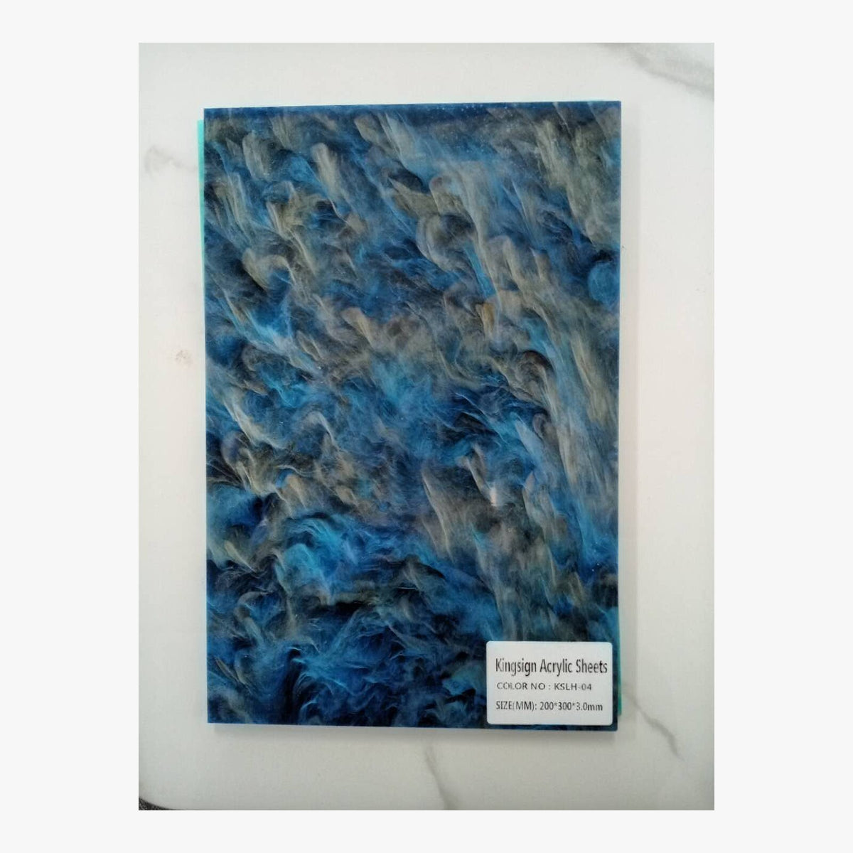 Turquoise & Gold Marble Acrylic Sheet – KSLH-HX03 – product view 3