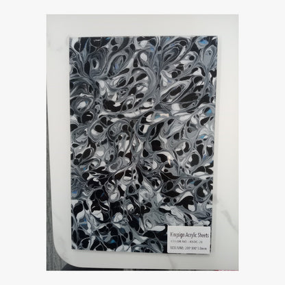 Raspberry & Silver Marble Acrylic Sheet – KSDC-08 – product view 2