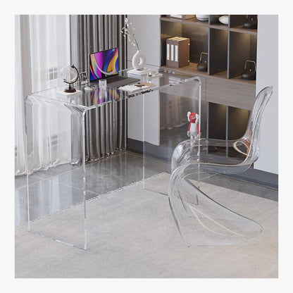 Modern Clear Acrylic Desk – product view 2