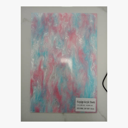 Ocean Blue & White Marble Acrylic Sheet – KSFR-03 – product view 4