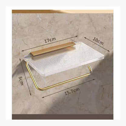 Acrylic Shelf Toilet Paper Holder – product image