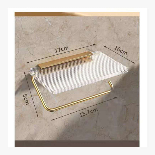 Acrylic Shelf Toilet Paper Holder – product image
