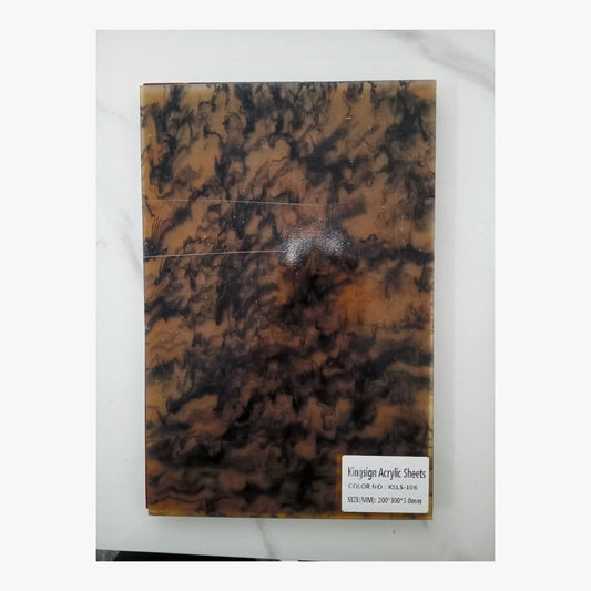 Amber Tortoiseshell Marble Acrylic Sheet – KSLS-106 – product image