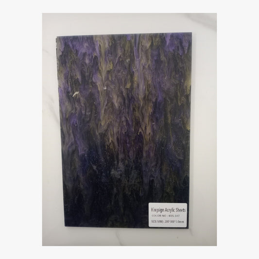Amethyst Black Marble Acrylic Sheet – KSS-307 – product image