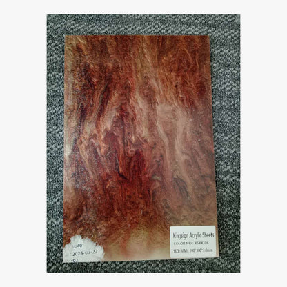 Coral Pink Pearl Marble Acrylic Sheet – KSMH-01 – product view 2