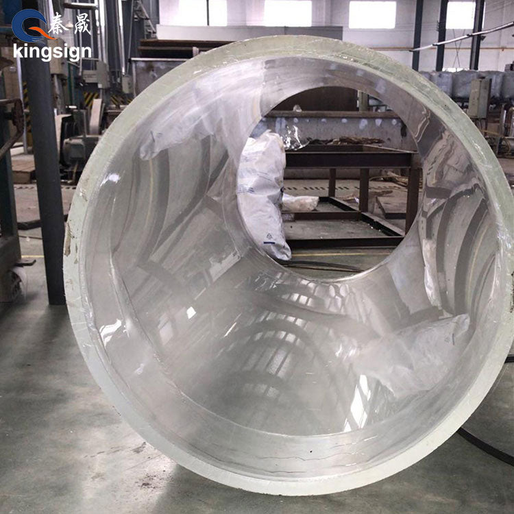 Kingsign large diameter thick wall acrylic tube