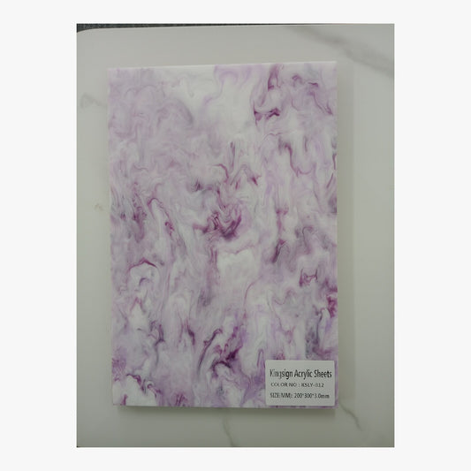Lilac Cloud Marble Acrylic Sheet – KSLY-812 – product image