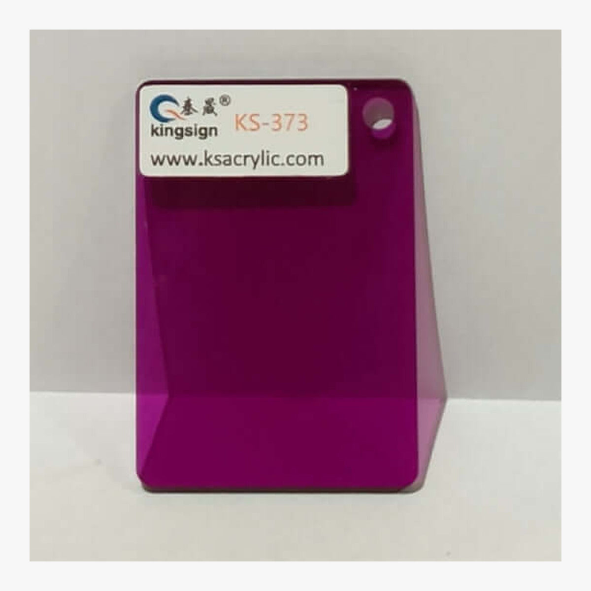 Magenta Transparent — KS-373 full-size acrylic colour sample