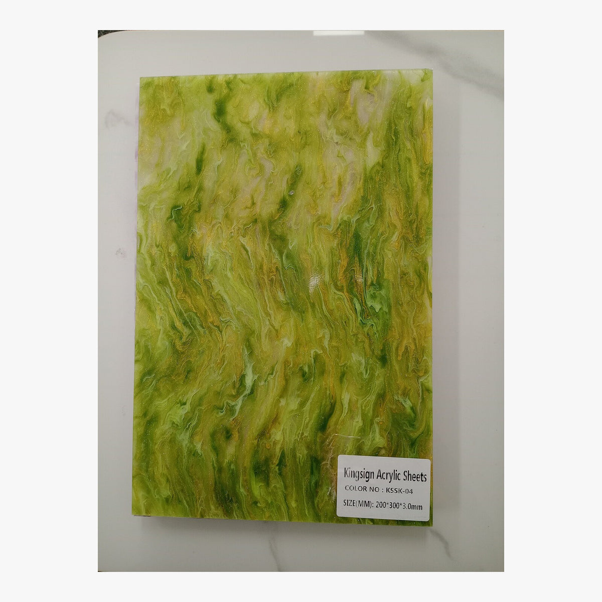 Moss Green Marble Acrylic Sheet – KSSK-04 – product image