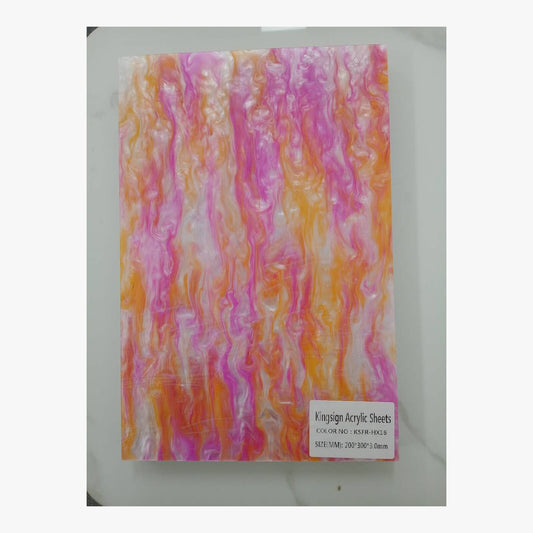 Pink Lemonade Marble Acrylic Sheet – KSFR-HX16 – product image