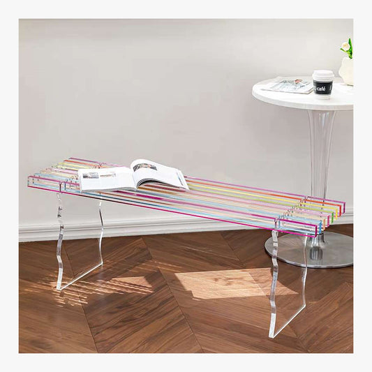 Rainbow Acrylic Bench – product image