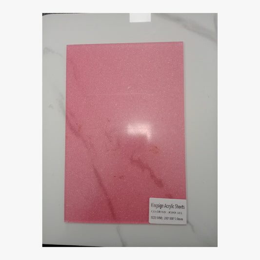 Rose Pink Glitter Acrylic Sheet – KSHX-108 Green – product image