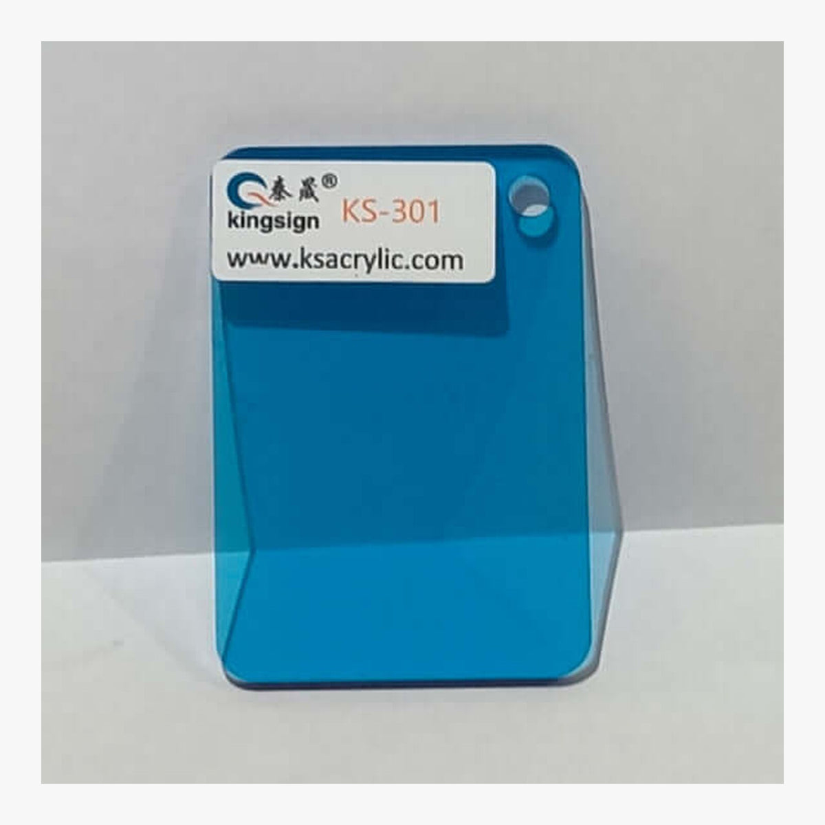 Sky Blue Transparent — KS-301 full-size acrylic colour sample